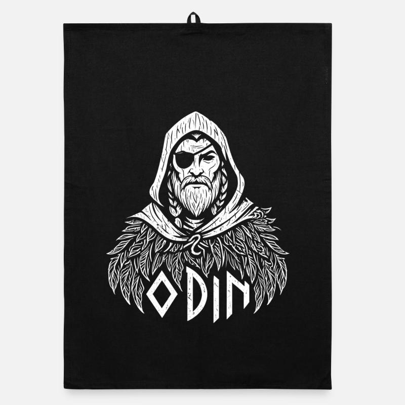 Odin, Raven Feathers Organic dish towel