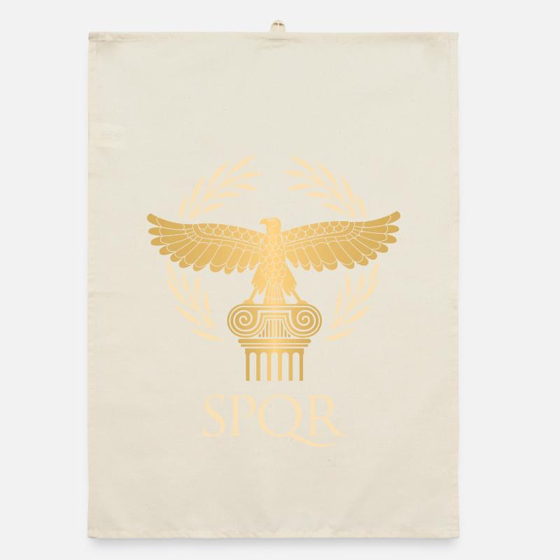 SPQR - Empire flag and republic Ancient Rome Organic dish towel
