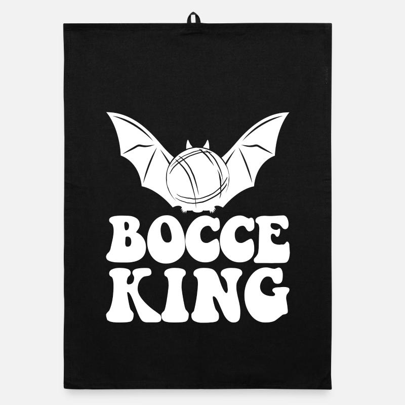 Bocce King Boulekugel Halloween Kostüm Boule Bocce Organic Geschirrtuch