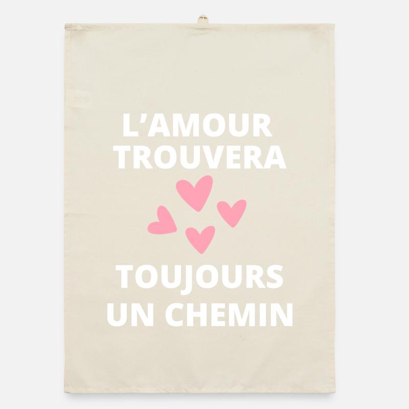 Die Liebe wird immer einen Weg finden Organic Geschirrtuch