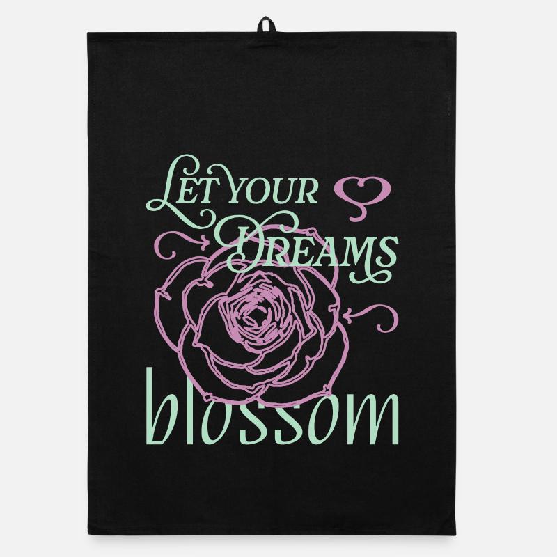 Träume erblühen lassen Organic Geschirrtuch