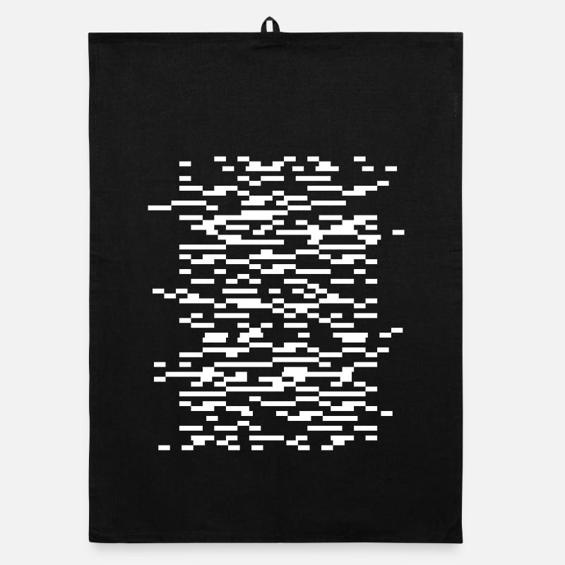 Glitch Waveframes Nachtgitter Organic Geschirrtuch