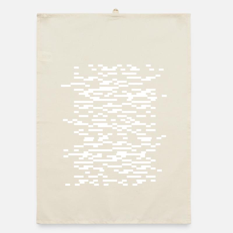 Glitch Waveframes Grille de nuit Torchon bio