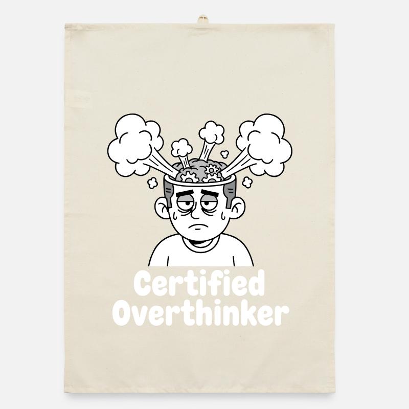 Certified overthinker Organic dish towel