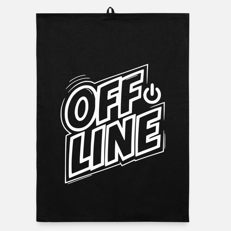 Offline Mode Retro Organic dish towel