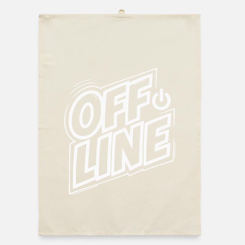 Offline Modus Retro Organic Geschirrtuch