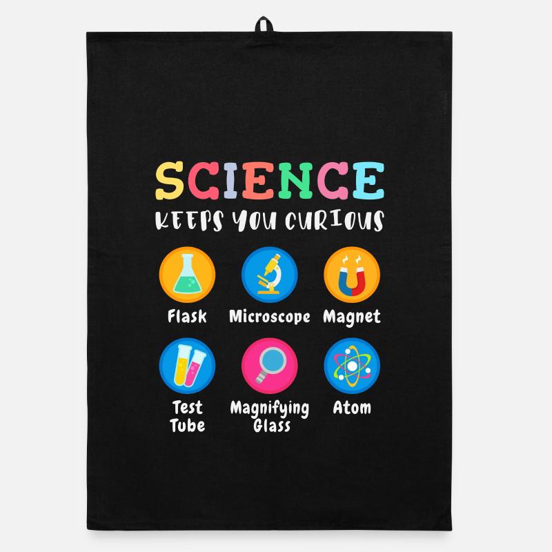 La science suscite la curiosité Torchon bio