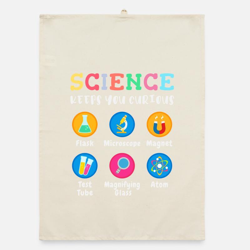Science arouses curiosity Organic dish towel