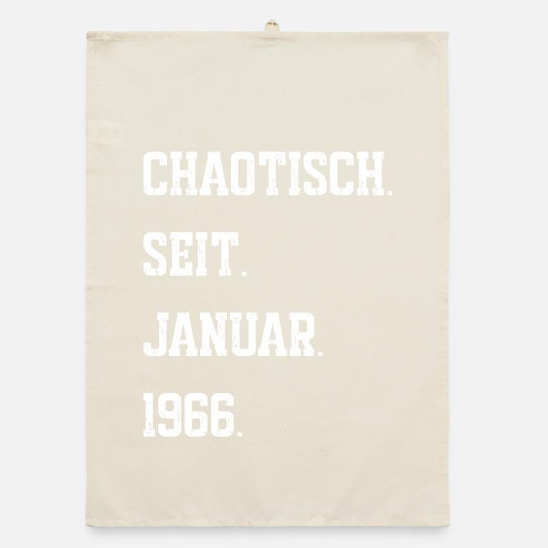 Chaotisch seit Januar 1966 Organic Geschirrtuch