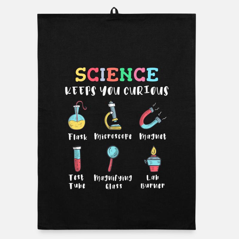 Science arouses curiosity Organic dish towel