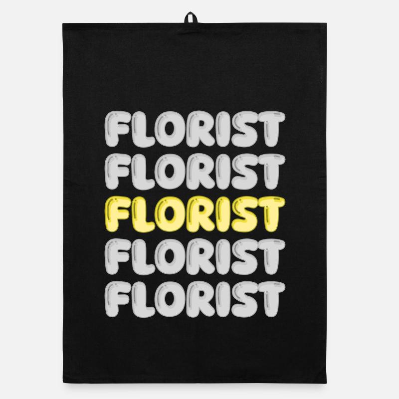 Beruf Florist Organic Geschirrtuch