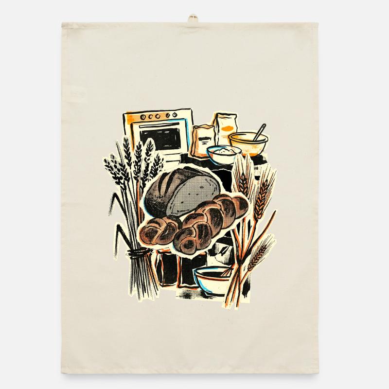 Baking Baker Vintage Organic dish towel