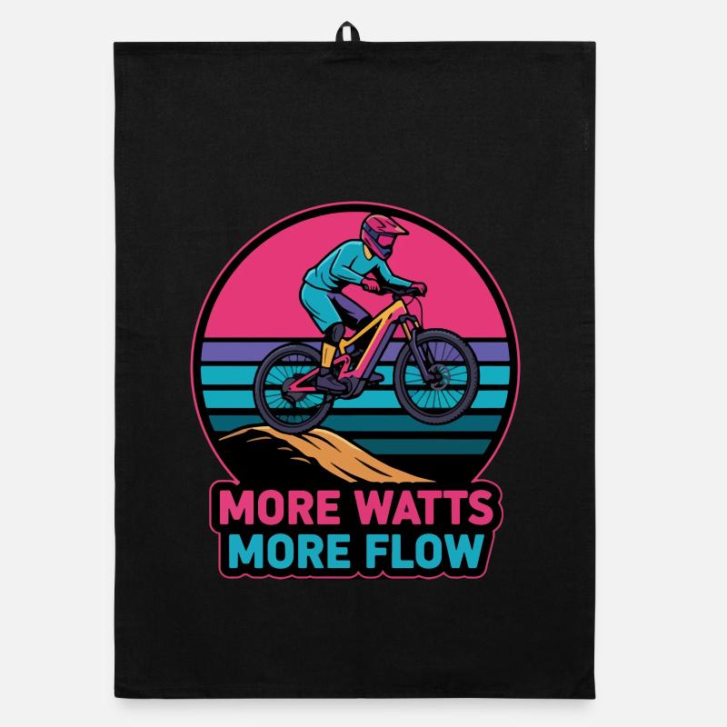 Retro E-MTB Sunset Plus de Watts Plus de Débit Torchon bio
