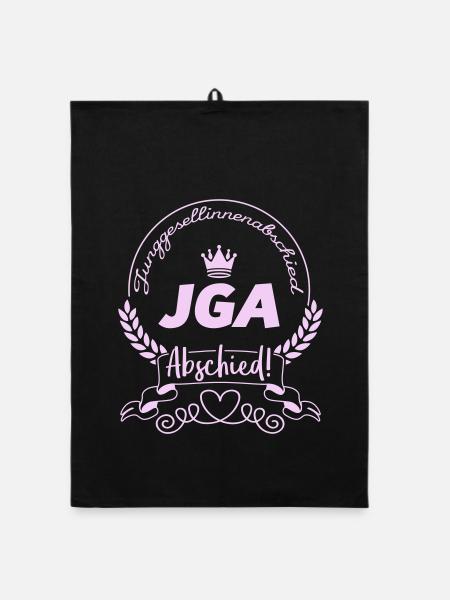 junggesellinnenabschied- - Organic Geschirrtuch - Schwarz - Vorne