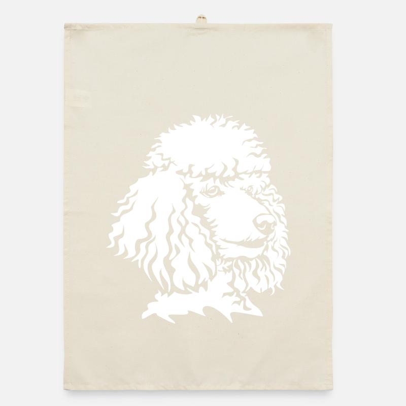 Tête de caniche « Black Edition » Torchon bio