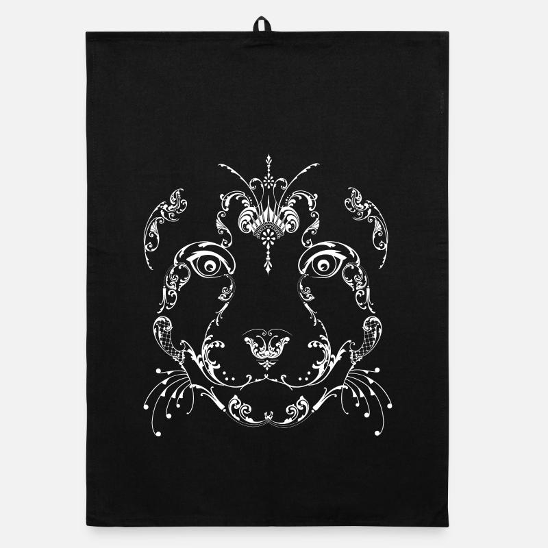 Leopard Gepard Jaguar Muster Pattern Ornament Organic Geschirrtuch