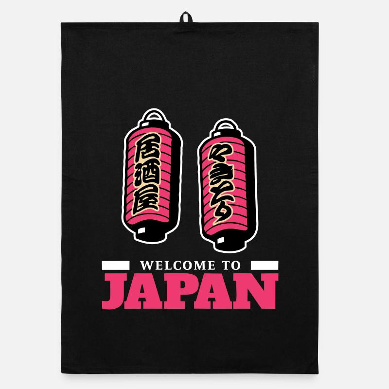 Willkommen in Japan (dunkel) Organic Geschirrtuch