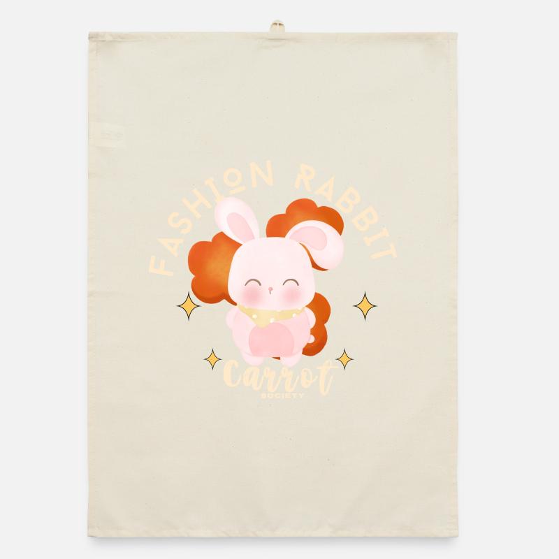 Rabbit Carrot Mode Organic dish towel