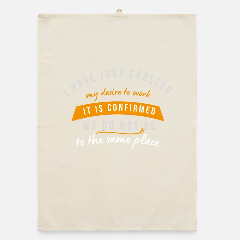 Crossed Desires, We Do Not Return Organic dish towel