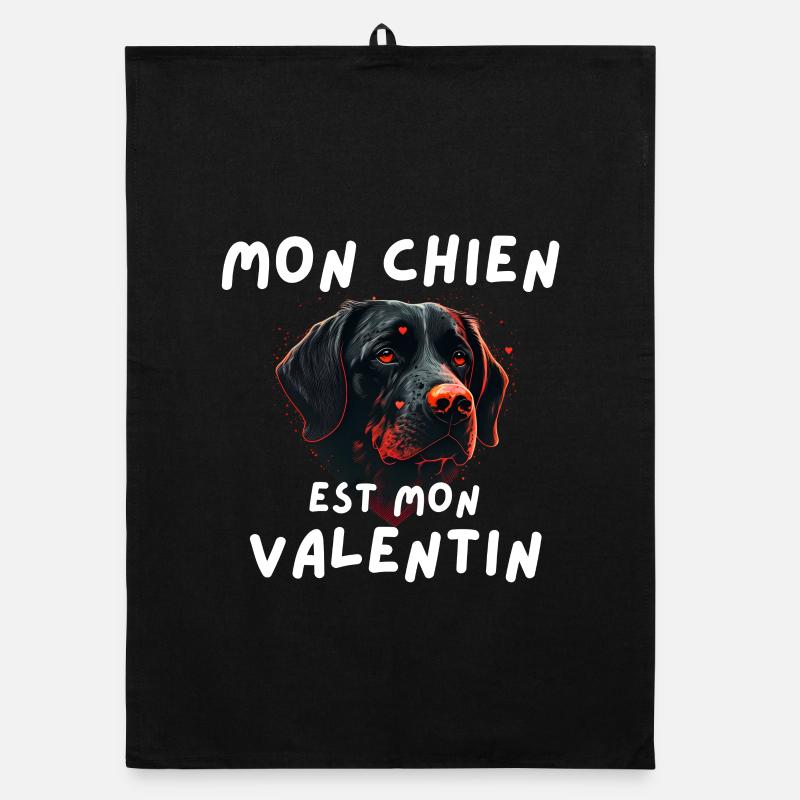 Mon Chien Est Mon Valentin Torchon bio