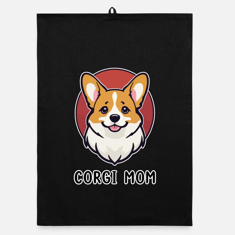 Corgi Mom Organic Geschirrtuch