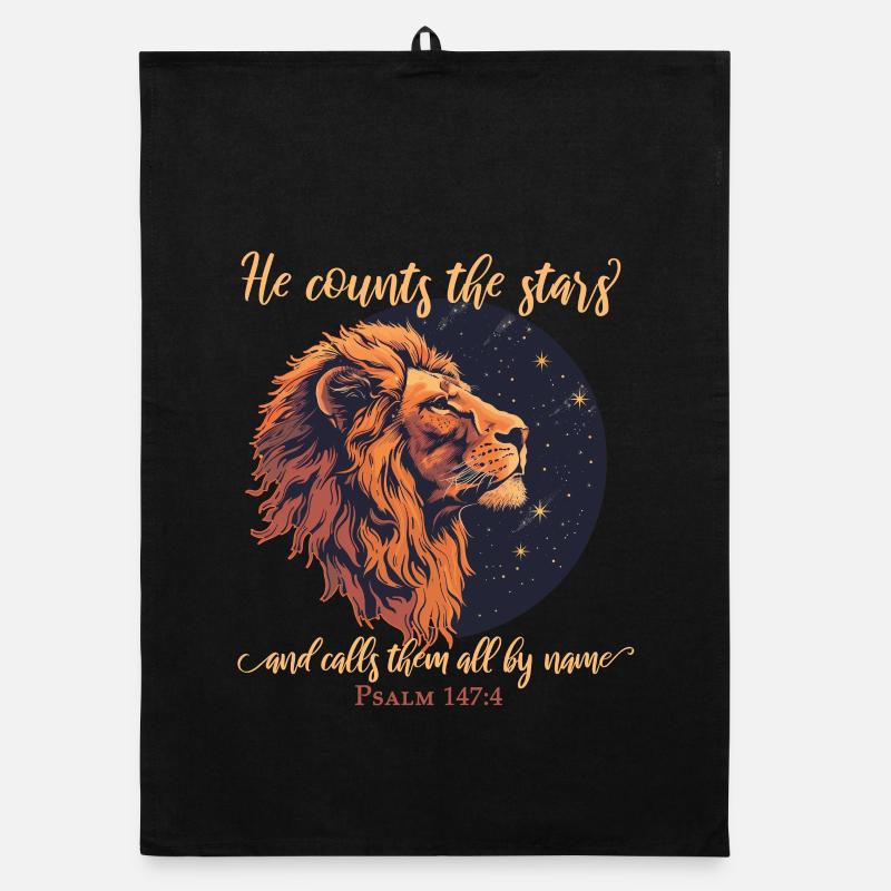 Löwe Bibelvers Christlich Organic Geschirrtuch