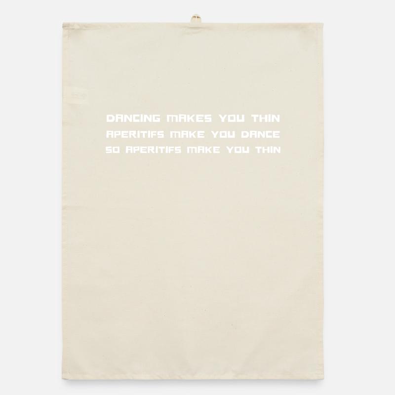 Blockiger Glitch Text Tee Organic Geschirrtuch