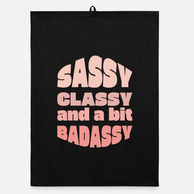 Tee typographie élégante et élégante Torchon bio