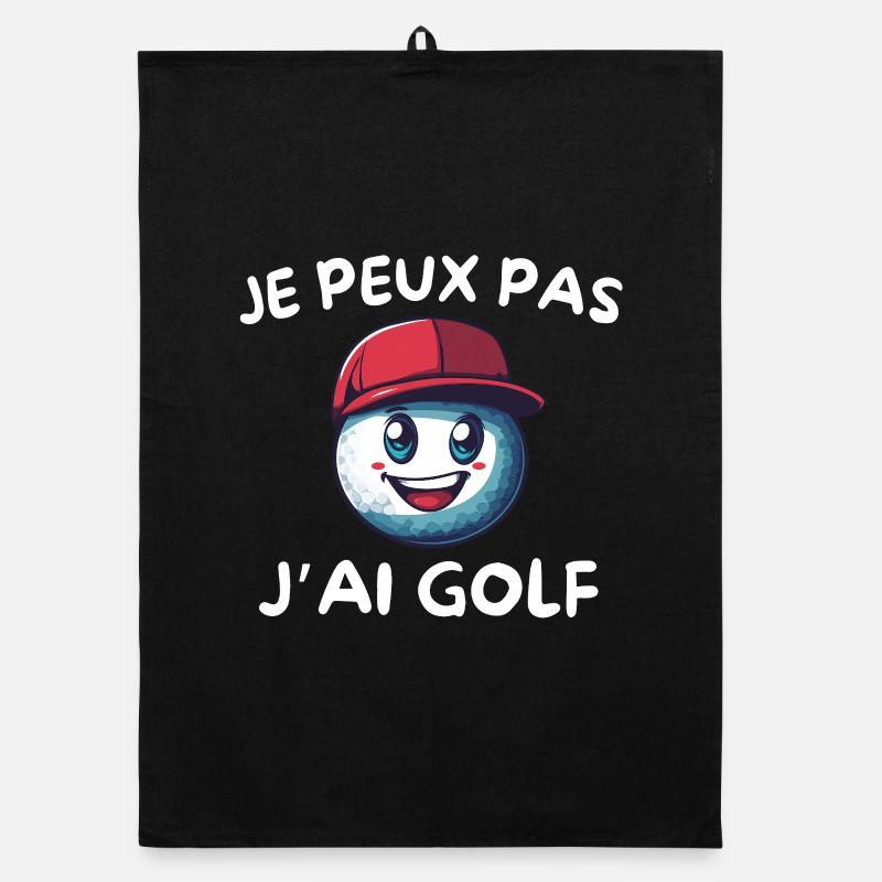 Mascotte balle de golf Cap Rouge Torchon bio
