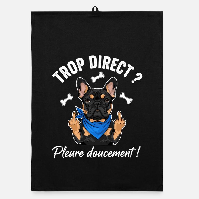 Bouledogue français cool Torchon bio