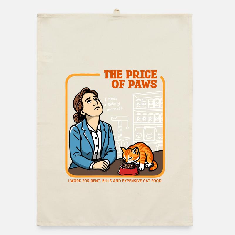 Der Preis der Pfoten Organic Geschirrtuch