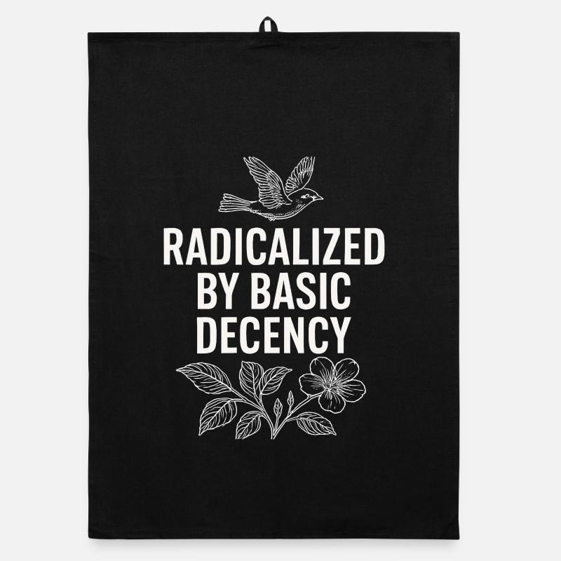 Radicalisé par une chemise de déclaration de décence basique Torchon bio