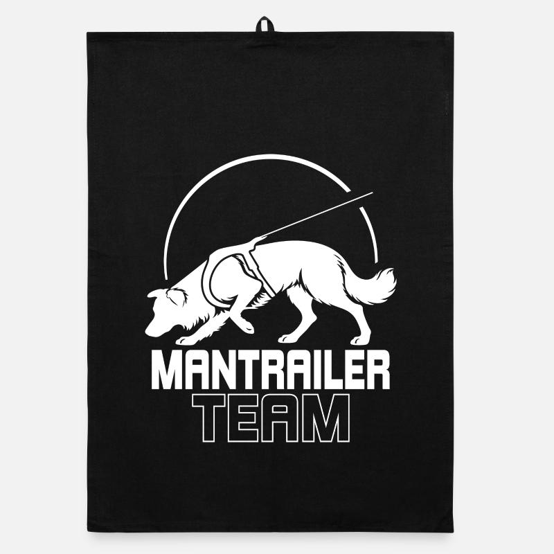 Équipe de Border Collie Mantrailer Chiens de Sport Torchon bio