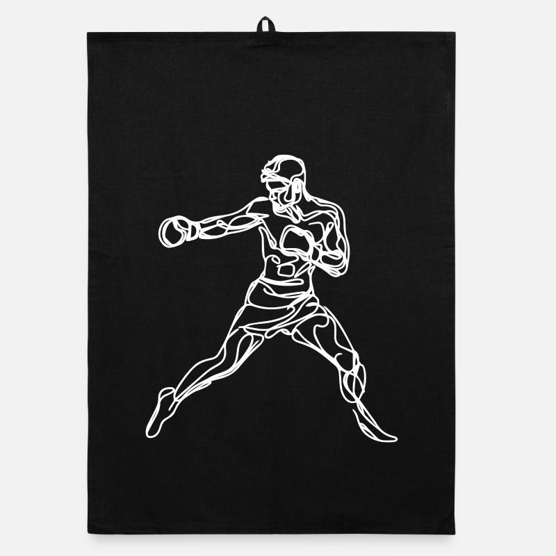 Boxer Grafik Organic Geschirrtuch