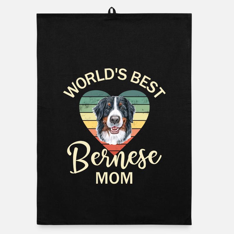 Bernese Mountain Dog Organic dish towel