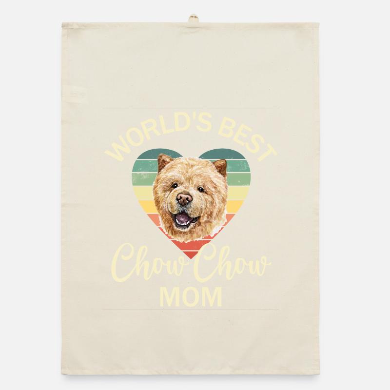Hund Chow Chow Organic Geschirrtuch