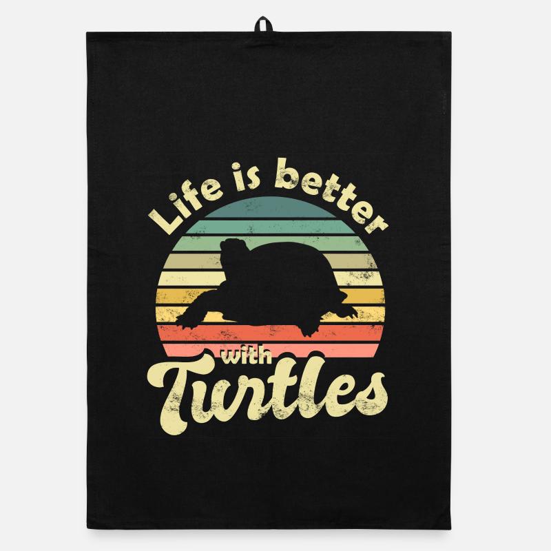 Turtle Turtles Organic dish towel