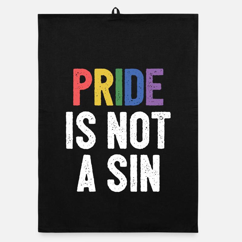 LGBTQ Pride Month - Pride is Not a Sin Organic dish towel