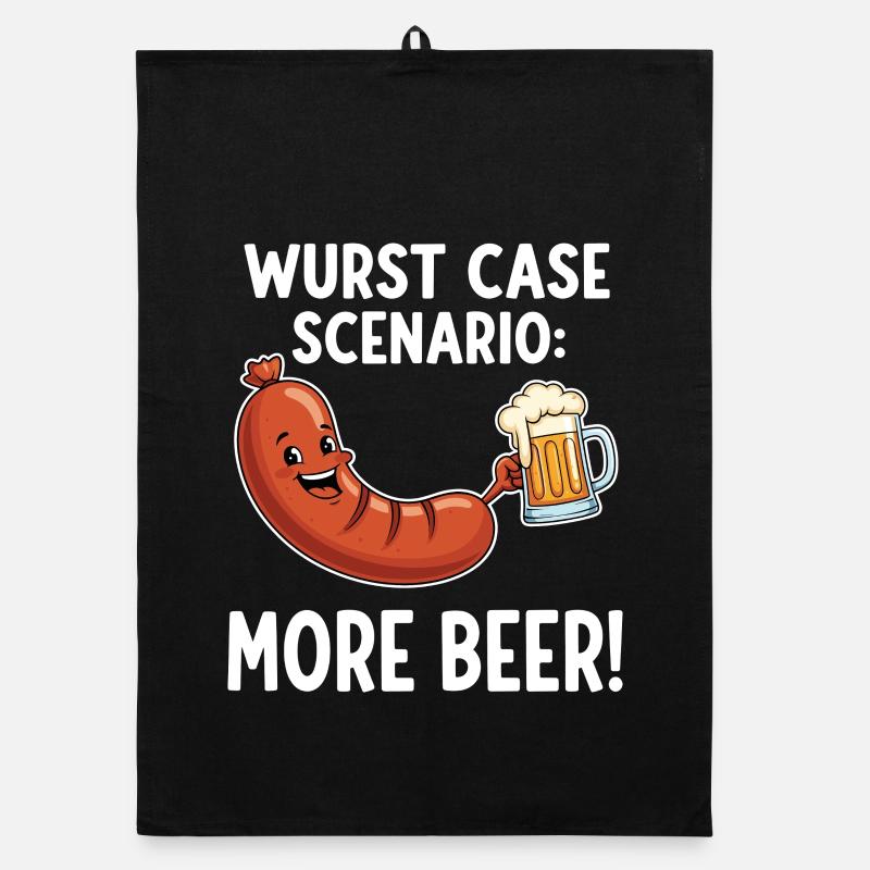 Wurst Case Scenario: More Beer ! Organic Geschirrtuch
