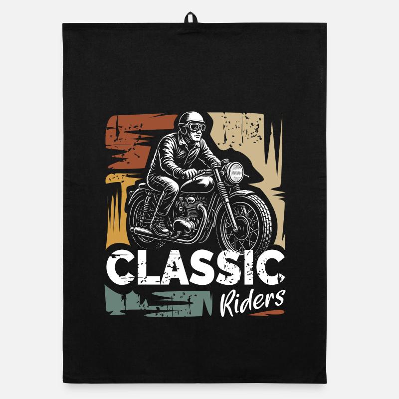 Conception de moto vintage Classic Riders Torchon bio