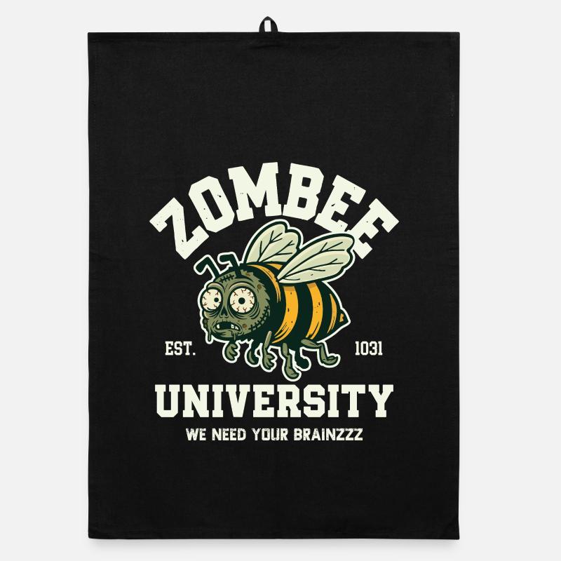 Zombee University Organic dish towel