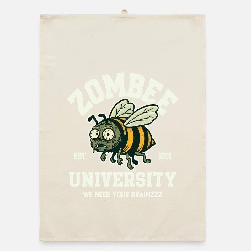 Zombee University Organic dish towel