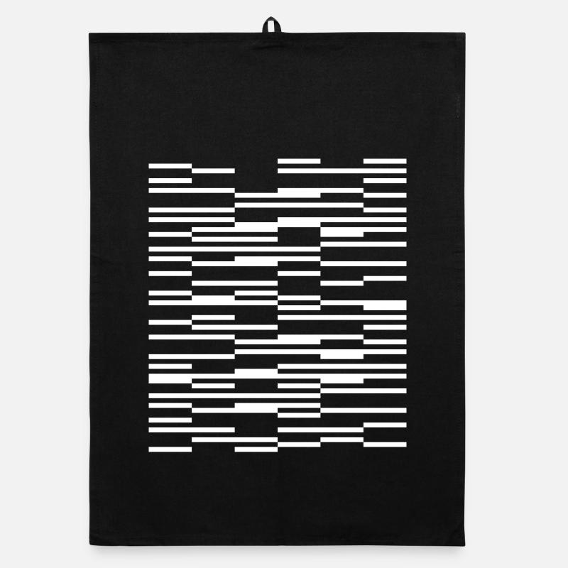 Abstraktes geometrisches Liniendesign Organic Geschirrtuch