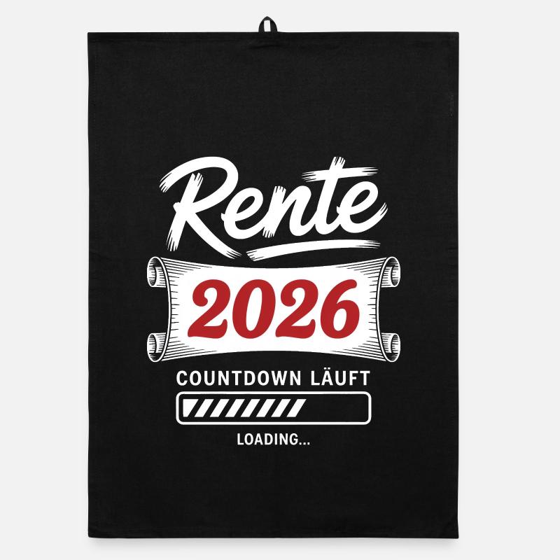 Rente 2026 Countdown Läuft Organic Geschirrtuch
