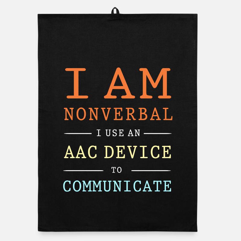 AAC Communication SLP Sign Language Organic dish towel