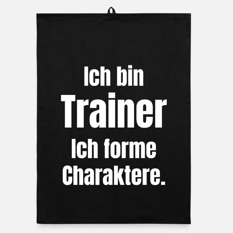 Ich bin Trainer – Charakterformung Organic Geschirrtuch