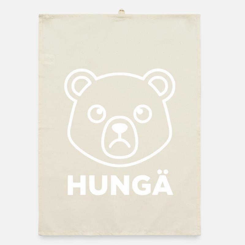 Bear Outline with Hungä Organic dish towel
