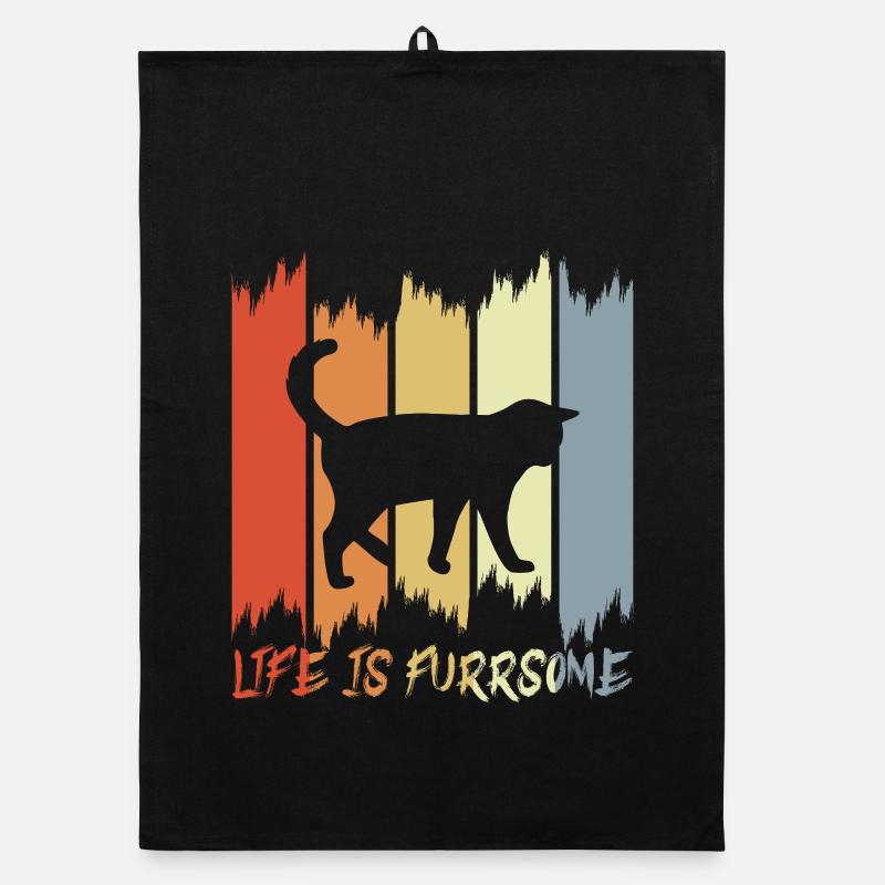 Cats Wit Organic dish towel