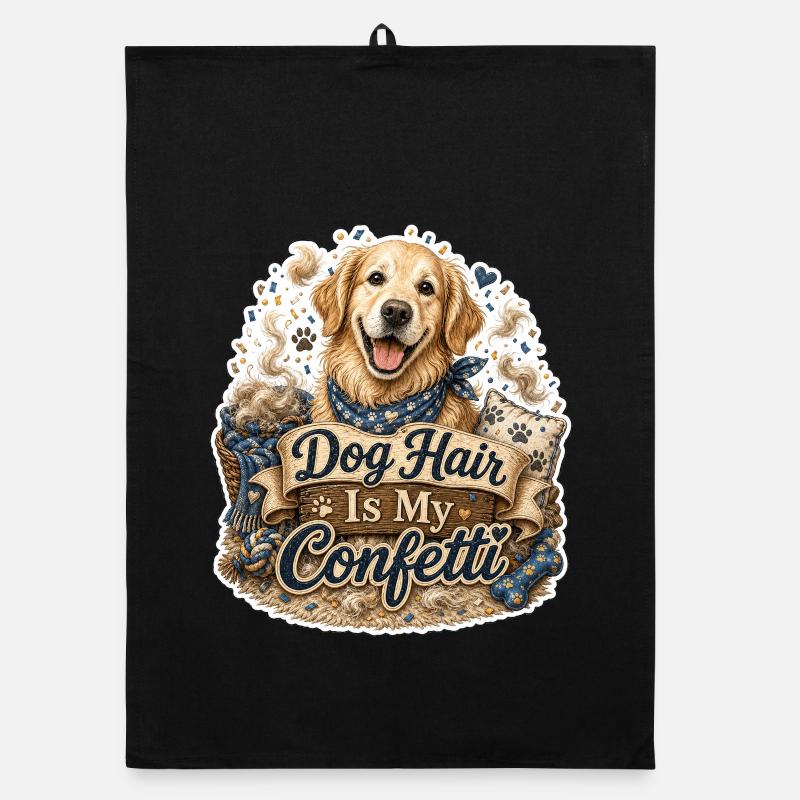 Les poils de chien, c’est mon confetti, mon petit Torchon bio