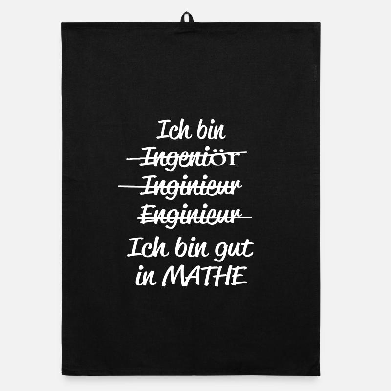 Ich bin gut in Mathe und Ingenieur Organic Geschirrtuch